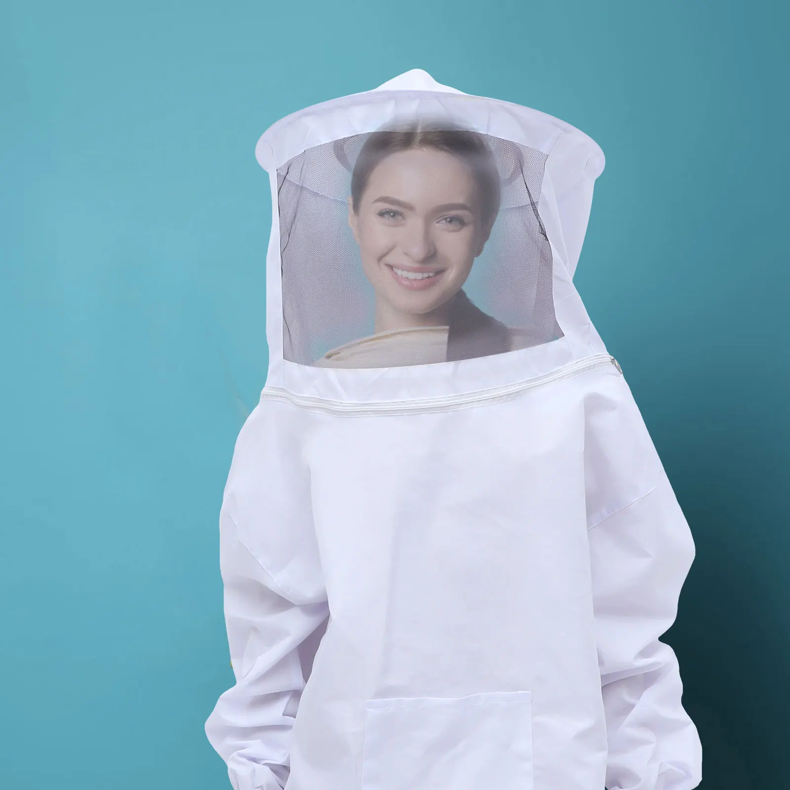 

Beekeeping Suit 1Pc Anti Bee Attack Thick Material Protective Gloves Jacket Veil Design Work Clothes Safety Tools