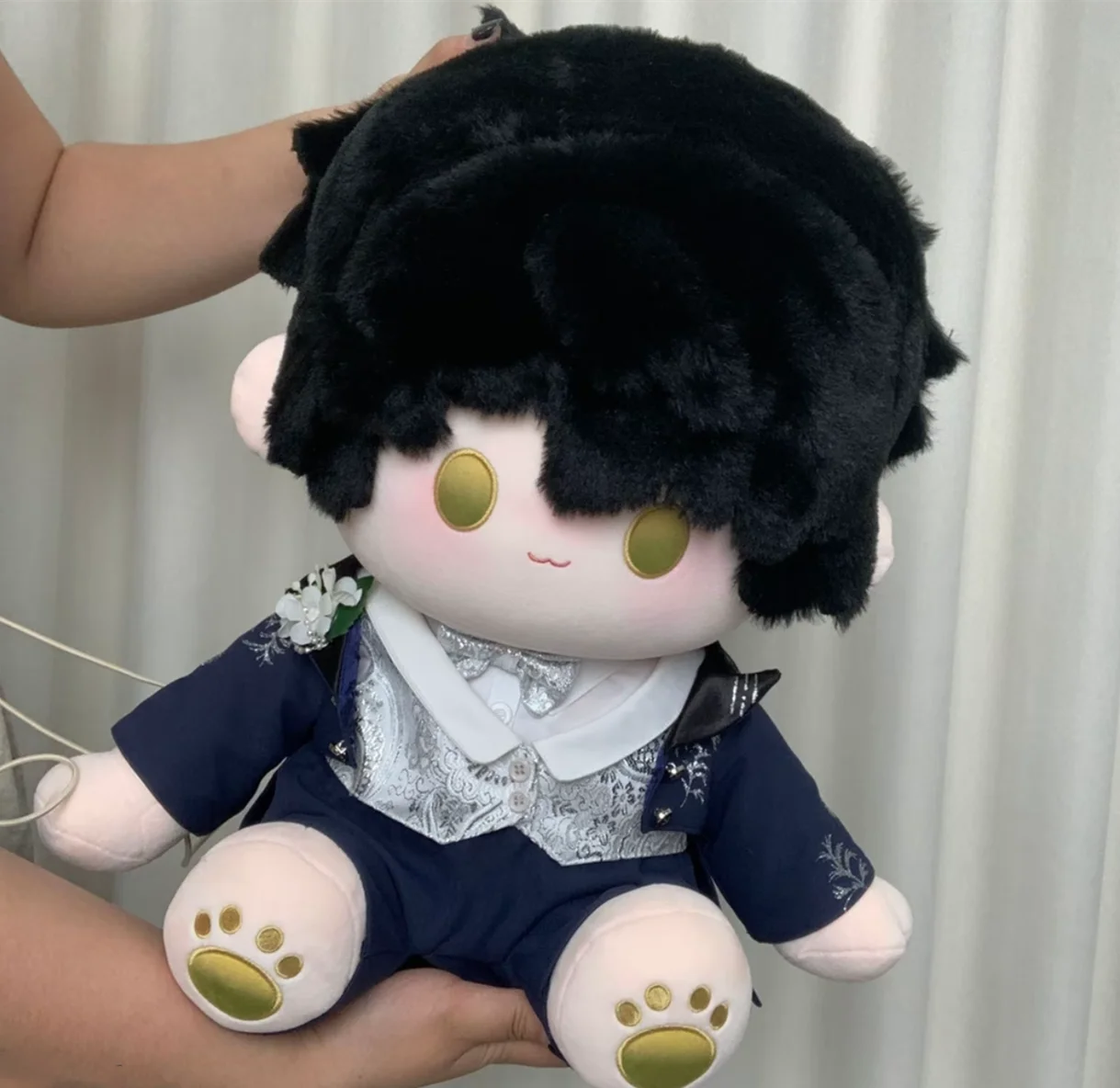 40cm roupas de boneca amor e espaço profundo sylus caleb xavier zayne rafayel roupas de casamento terno pelúcia plushies boneca anime brinquedo crianças