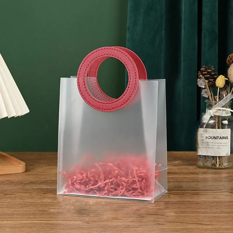 שקית עם ידית בורדו