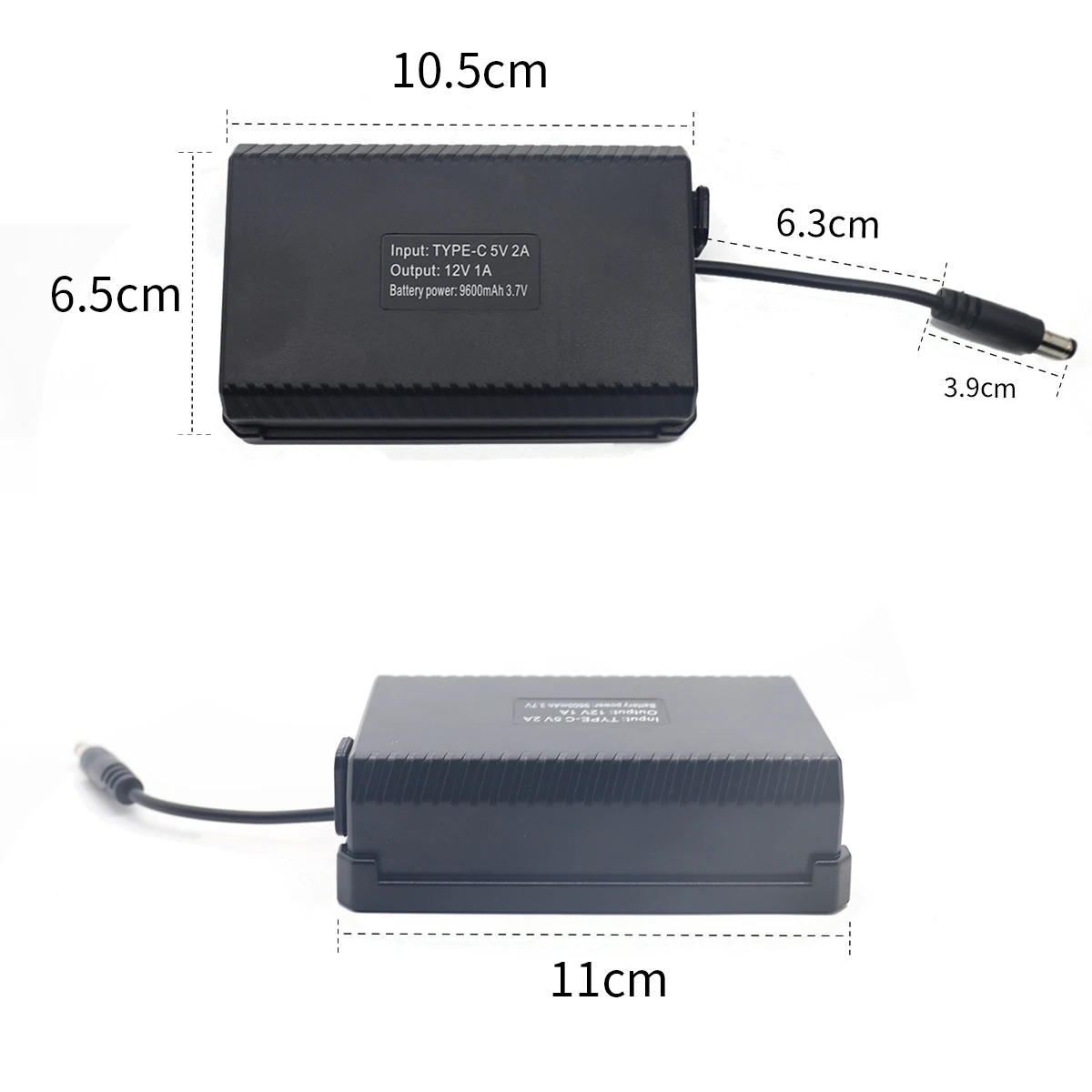 Мобильный блок питания постоянного тока 12 В, 9600 мА, литий-ионные магнитные аккумуляторы, водонепроницаемые для беспроводного автомобиля, вилочного погрузчика, монитора камеры