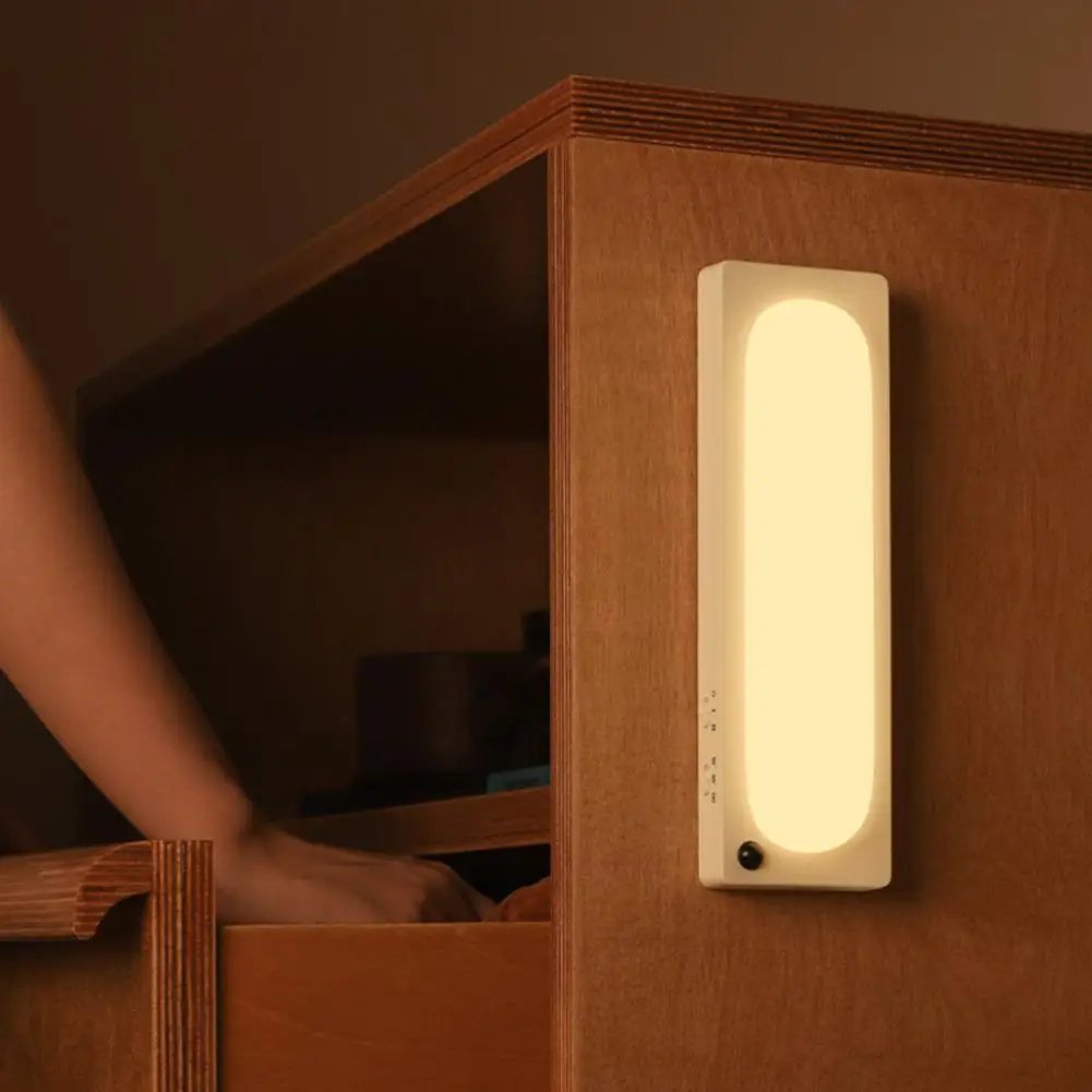 

Magnetic Sensor Light Soft Warm Night Light Wireless Charging Motion Sensor Wall Lamp with Adjustable Brightness Soft Glow Led