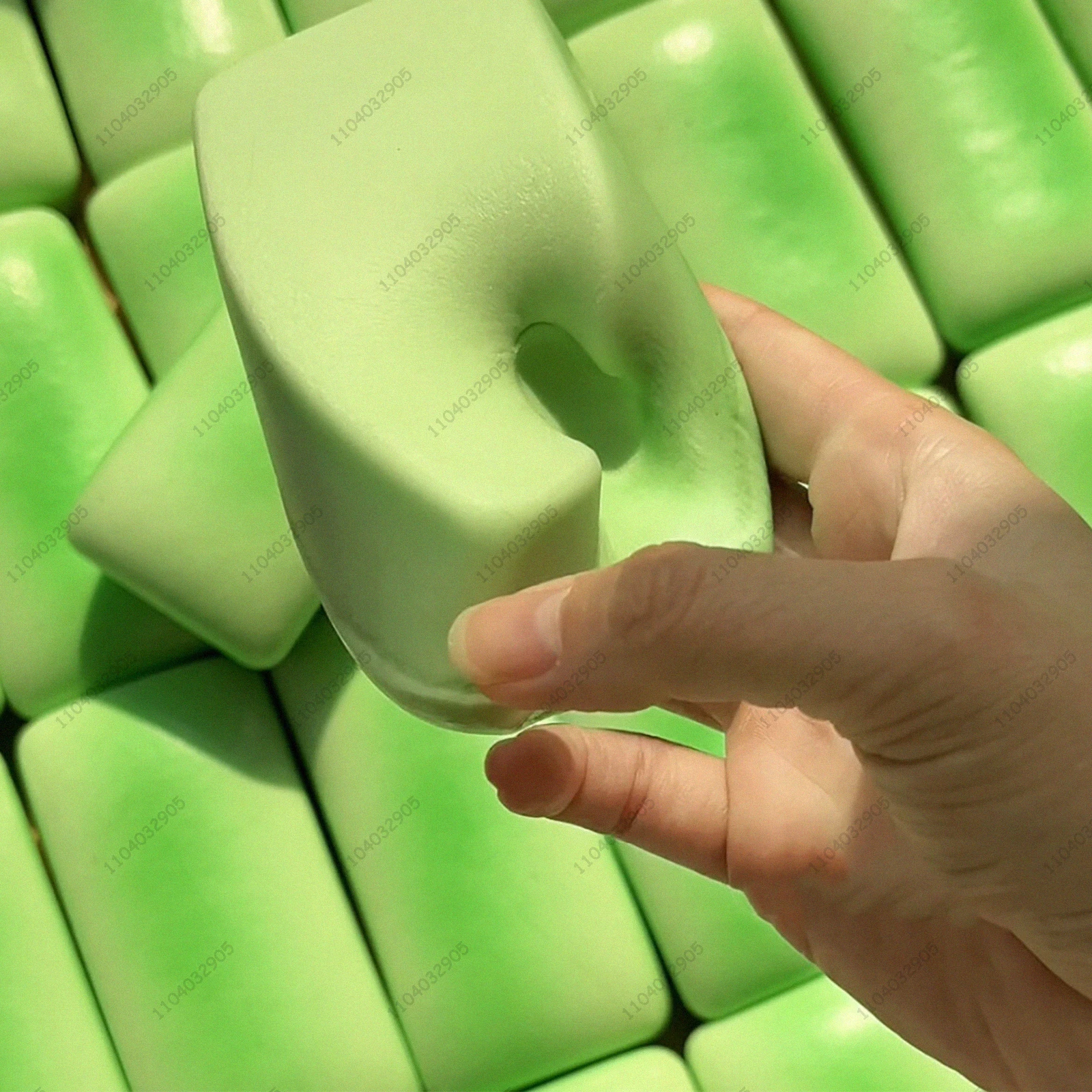 جاردينيا كعكة الأرز الأخضر بطيئة الارتفاع اسفنجي لزجة وناعمة ASMR تململ لعبة تصميم الكعكة الطراز القديم للهدايا المضادة للإجهاد #4