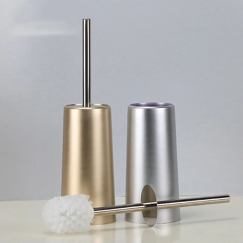 Bathroom Golden Toilet Brush Set Floor-standing Installation-free Toilet Soft-bristled WC European No-dead-corner Brush Holder