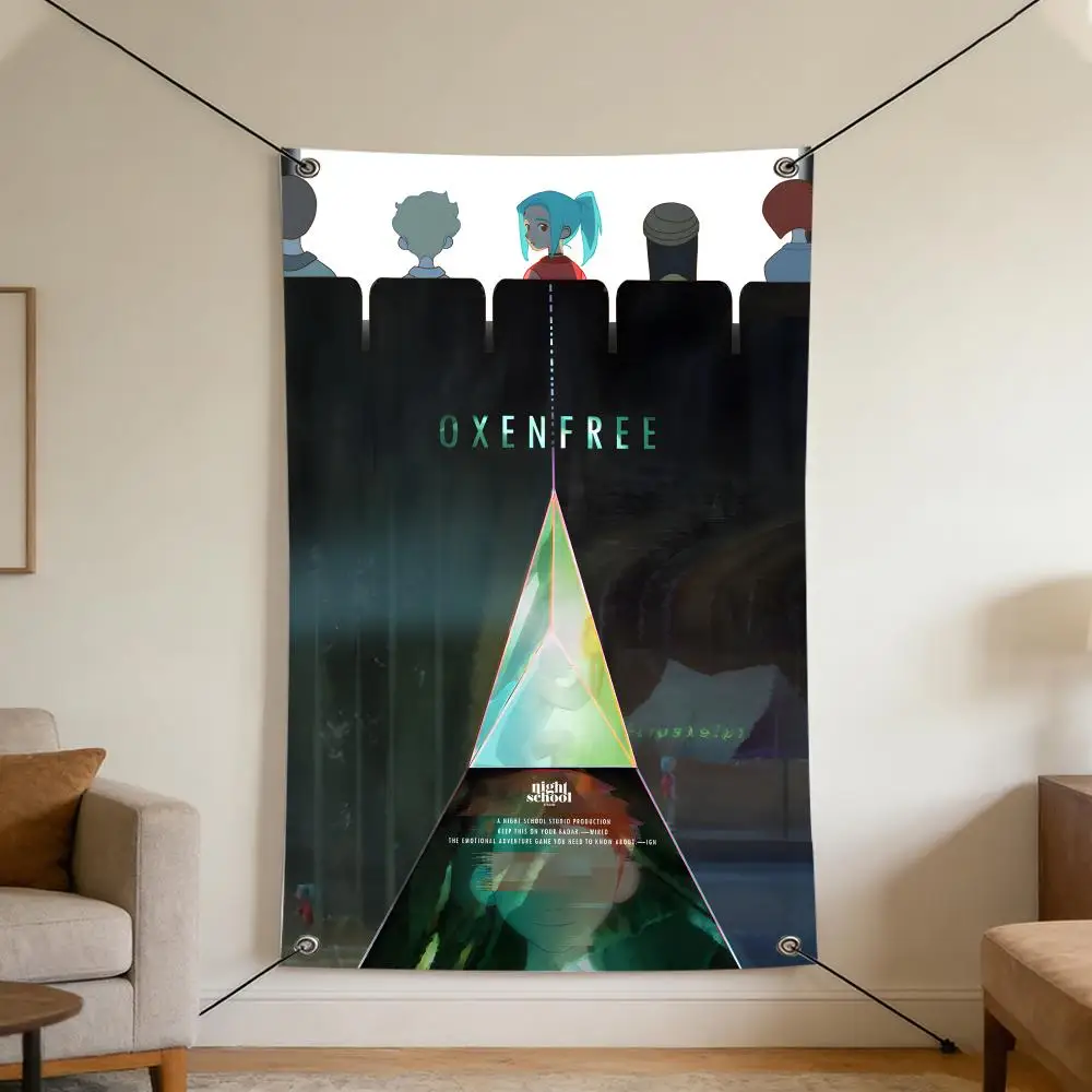 Game O-Oxenfree Flags Cozy Home Flag 4 Grommets Anti-Wrinkle Waterproo Indoor