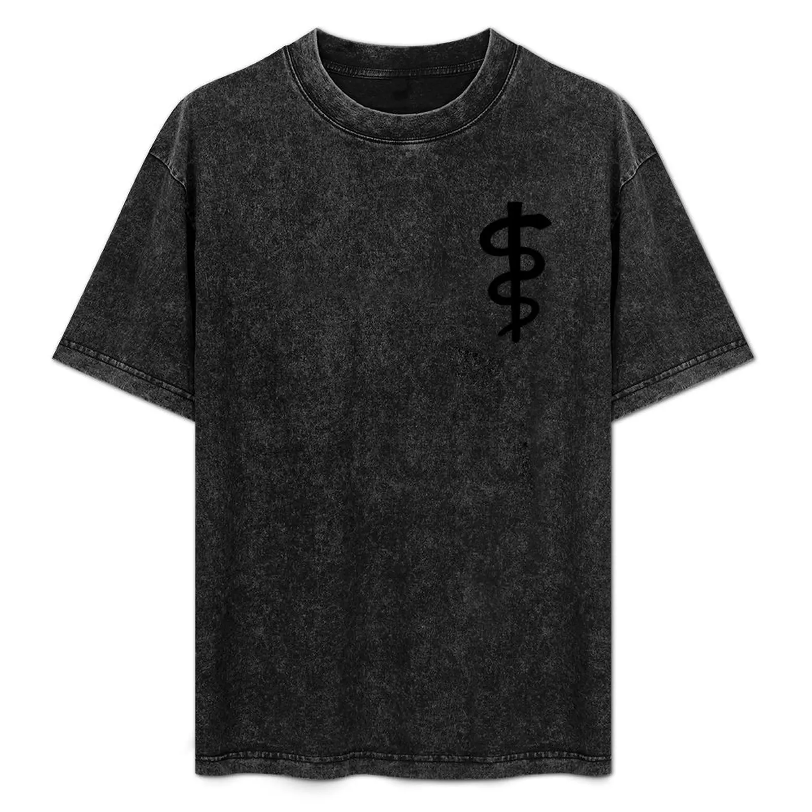 

Rod of Asclepius T-Shirt Big Size Loose Fit Tee Shirt