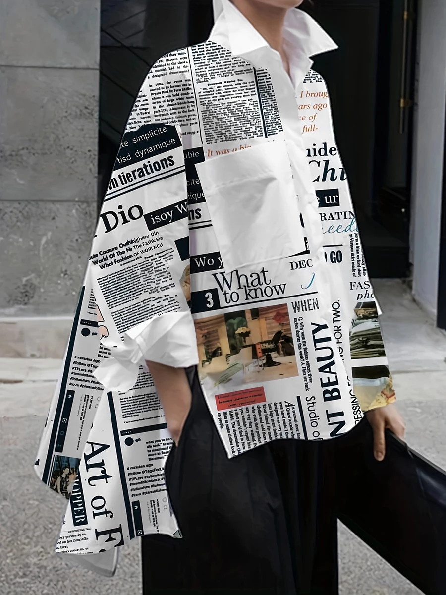 Vintage Fashion Newspaper - Vintage Newspaper Print Plus Size Women
