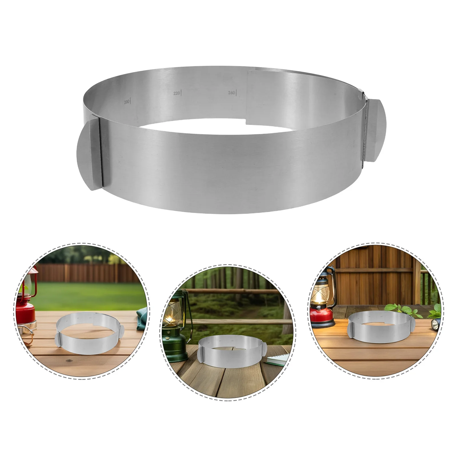 

Windscreen for Camping Stove Adjustable Stainless Steel Windshield 16Cm-28Cm Diameter Portable Stove Wind Barrier Outdoor