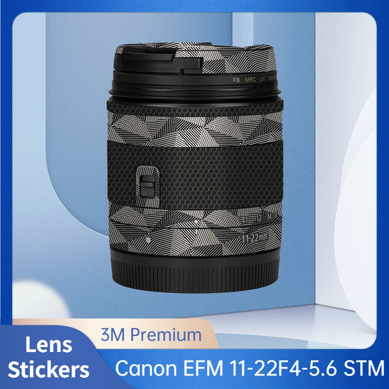 For Canon EF-M 11-22mm F4-5.6 IS STM Anti-Scratch Camera Lens Sticker Coat Wrap Protective Film Body Protector Skin Cover