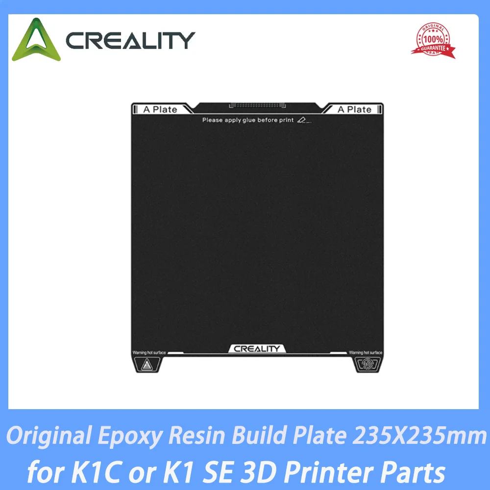 

Creality Original Epoxy Resin Build Plate 235X235mm Excellent Adhesion High Flatness Strength for K1C or K1 SE 3D Printer Parts