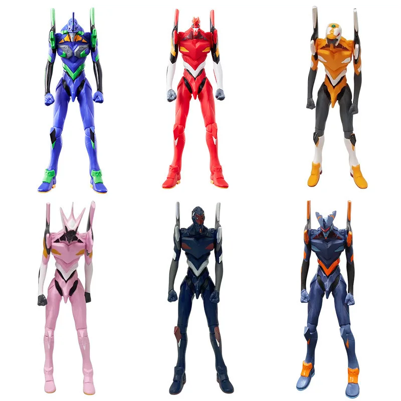 

Коллекционная декоративная фигурка-модель 17 см: Неоновый милый воин из Genesis Classic Evangelion, красно-синяя, стоячая поза, в коробке
