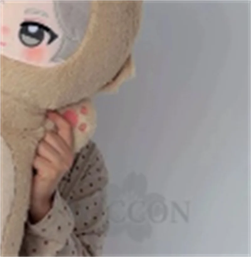 

Grace Long Throw Pillow Sofa Bed Back Cushion Home Gifts Plush Furry Dog Doll Halloween 80cm Kawaii Furry Cosplay Anime Game RE9