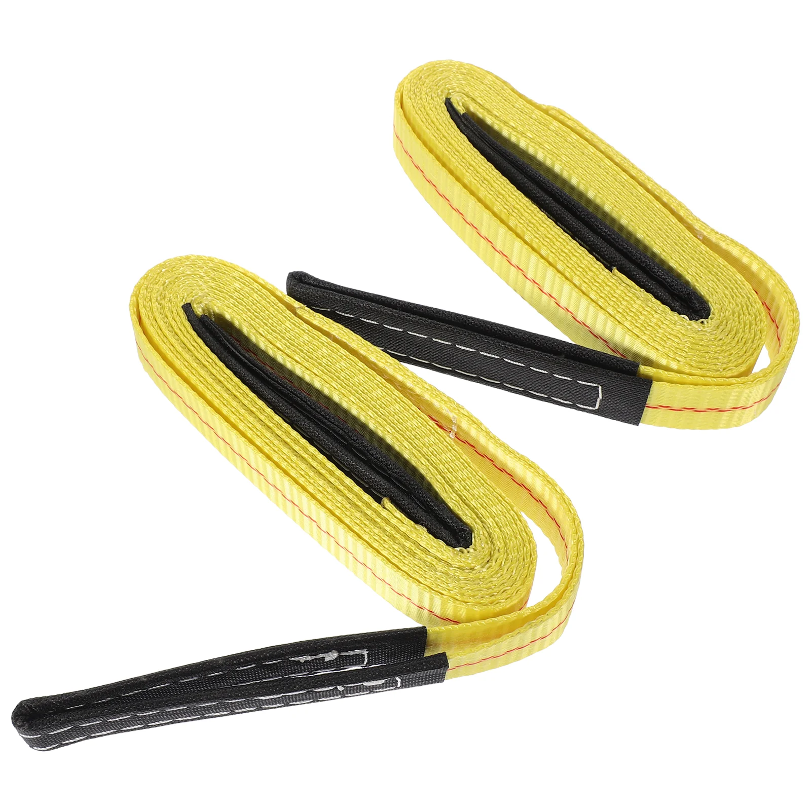 2 Pcs Tow Rope Furniture Moving Straps Cargo Lift Sling Heavy Duty Web with Flat Loops Winch Load Rigging