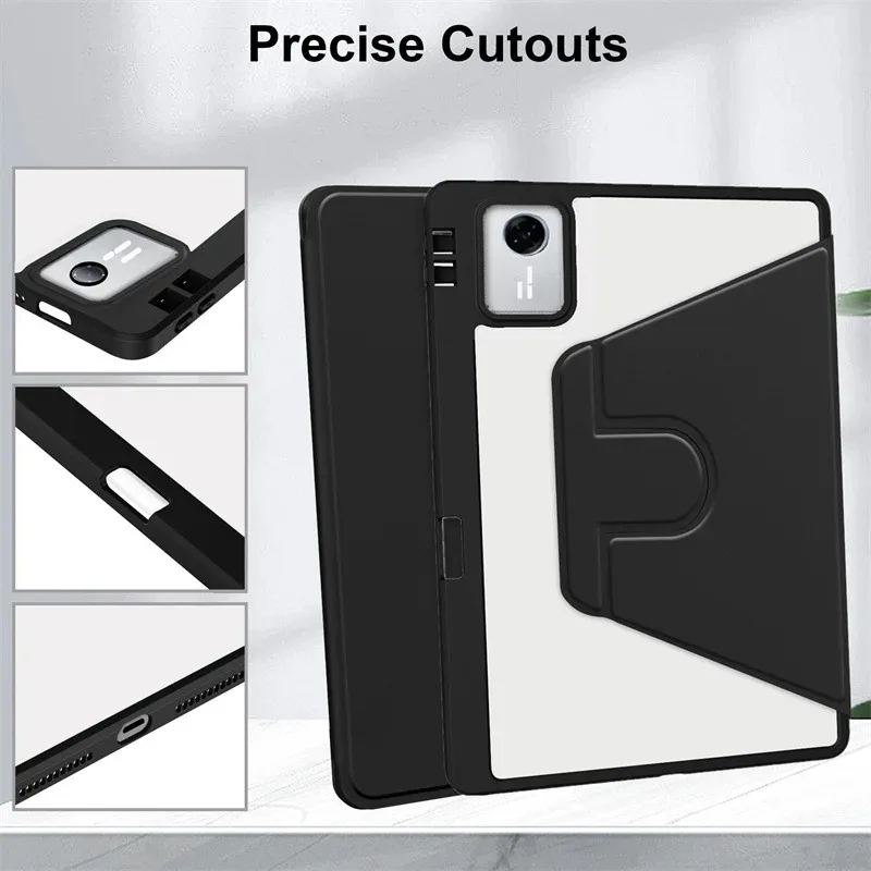 For Lenovo Xiaoxin Pad 11 2025 2024 Case Idea Tab 11/K11 Gen2 M11 Rotating Acrylic with Pencil Slot Funda TB335FC/TB336ZU Cover - view 4