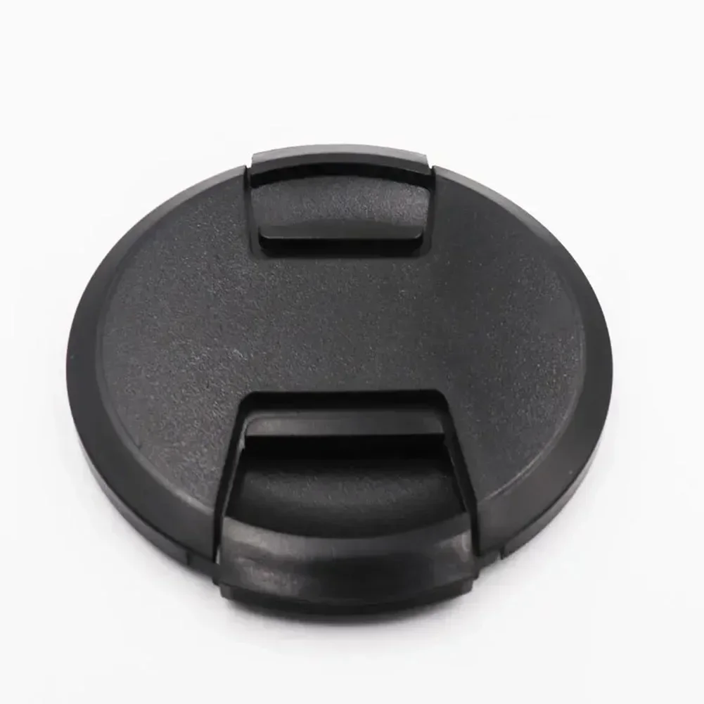 ABS black 49/52/58/62/67/72/77/82mm Center Pinch Snap-on Lens Cap Camera Lens Protective Cover