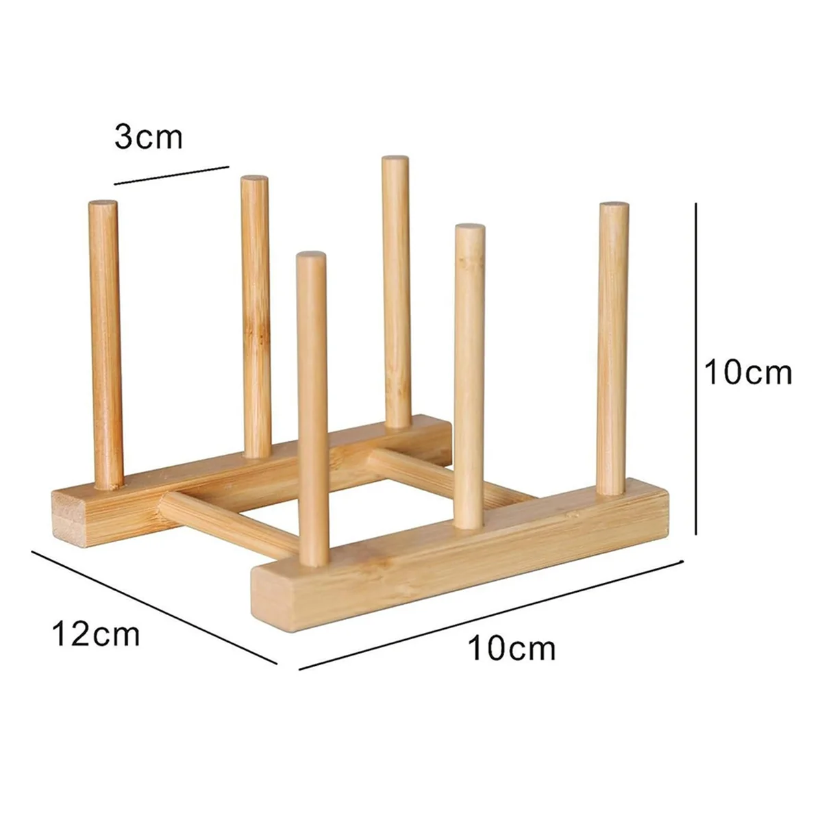 Cremalheira De Armazenamento De Bambu Multifuncional Organizador De Cozinha Suporte De Tampa De Panela, Placa De Prato, Suporte De Placa De Corte De Panela, Estante