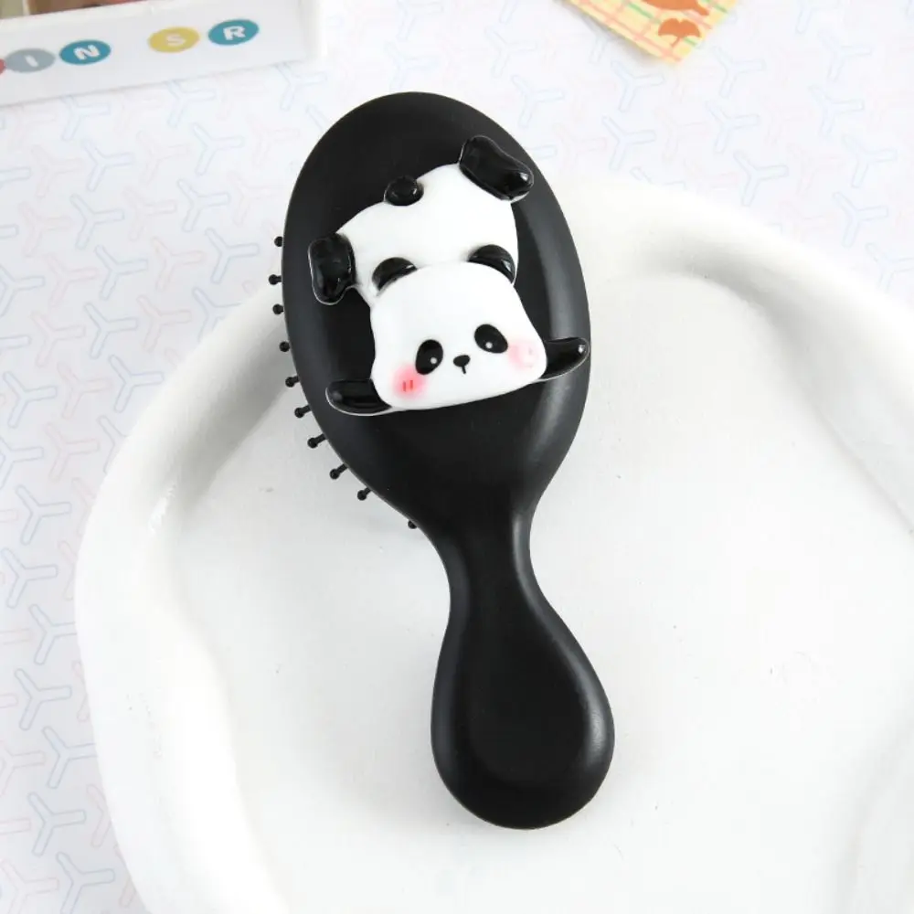 Portable Cartoon Animal Airbag Hair Comb Durable Anti Static Massage Comb Makeup Tool Cute Panda Hair Brush Children/Girls