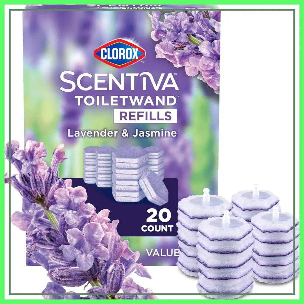 

Toilet Wand Refills, Lavender and Jasmine, 20 Count, Cleaning Heads
