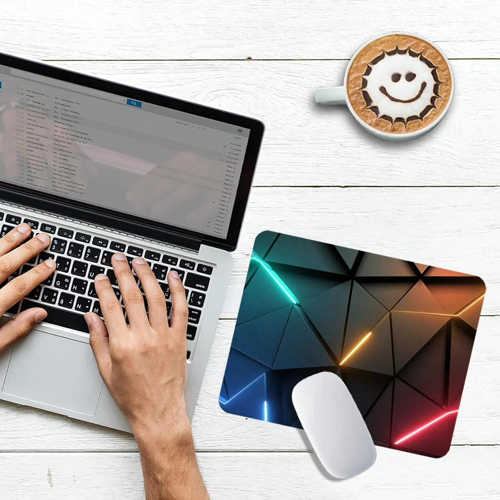 Mouse Pad Desk Pad Extended Mouse Mat 31.5x11.8in Large Computer Keyboard Desk Mat Desk Pad with Non-Slip Base and Stitched Edge