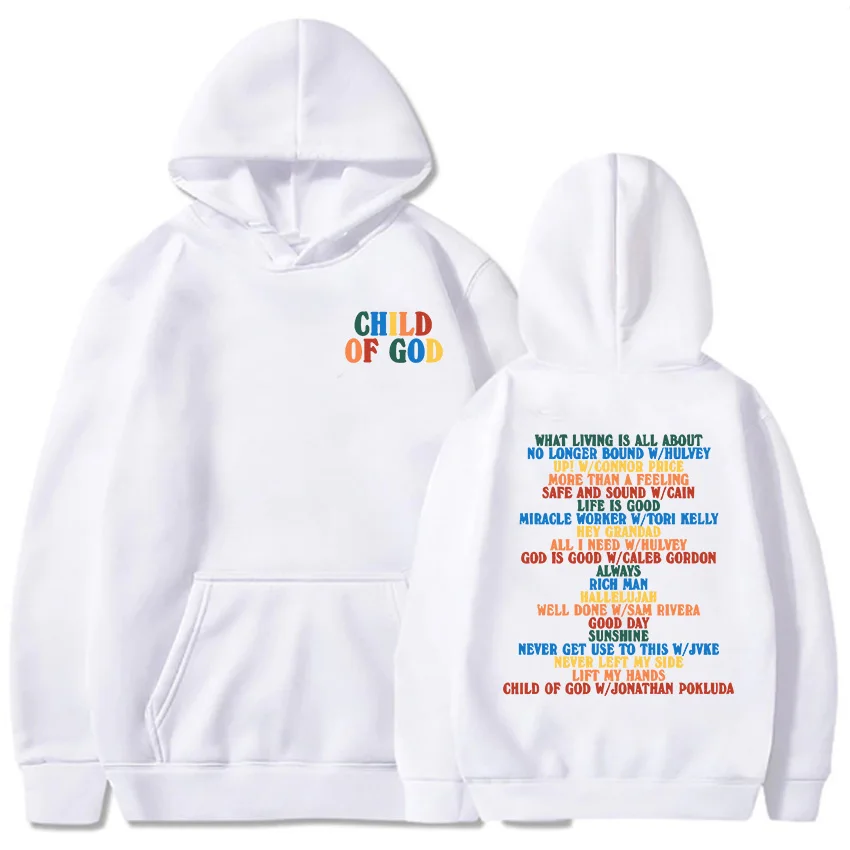 

Men Clothing Child of God Tour 2024 Forrest Frank Hoodies Comfortable Soft Moletom Letter Graphic Printing Sweatshirts Winter