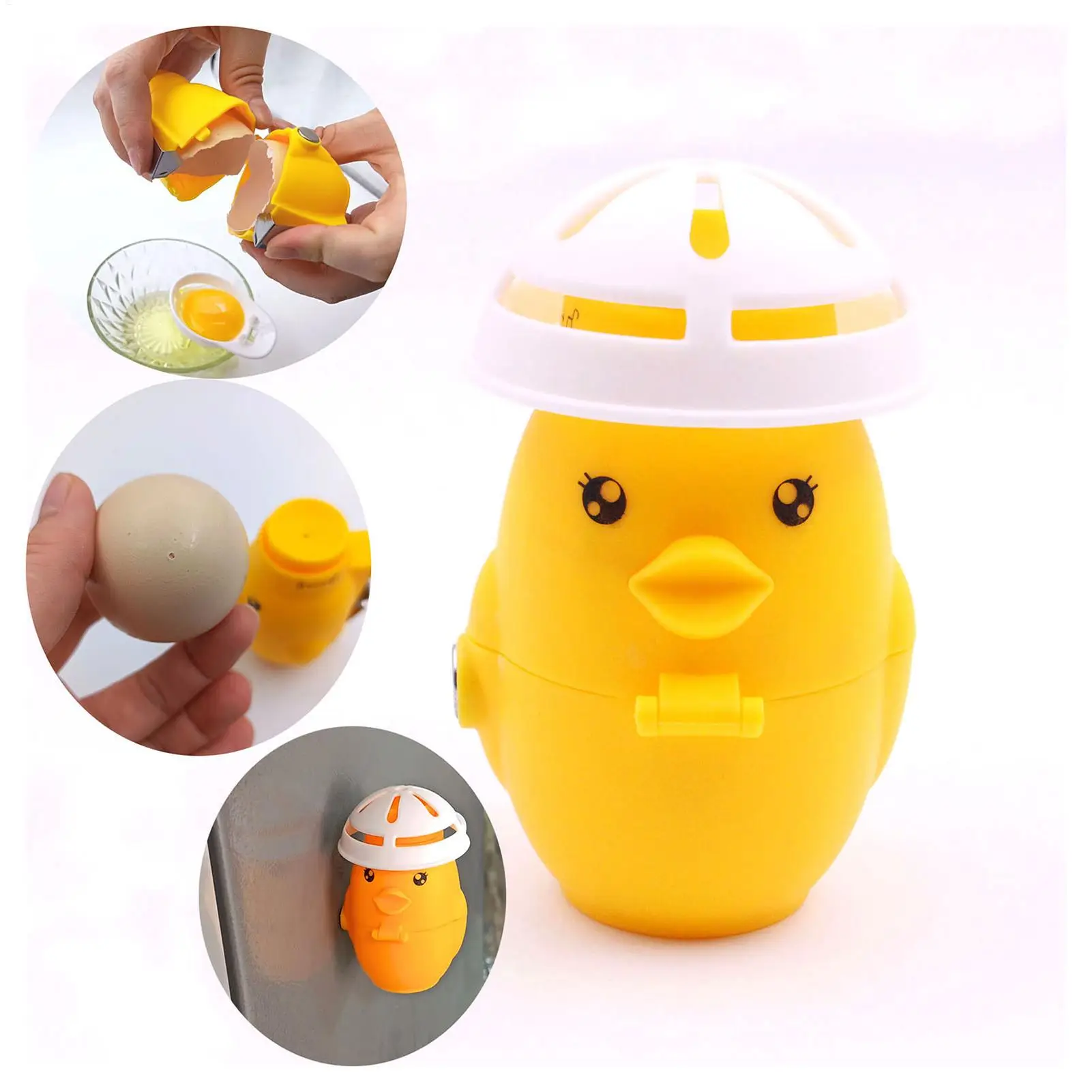 Egg Shell Opener Funny Cute Chicken Multifunctional Kitchen Gadgets Raw Egg Peeler Cracker Tool for Home Apartment Restaurant