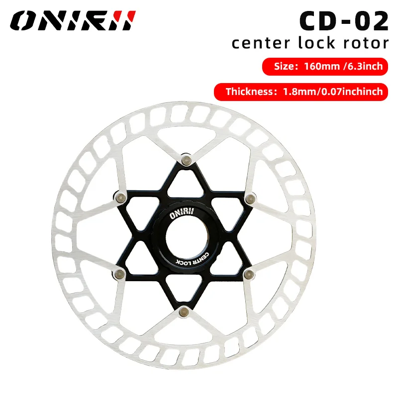 Bike Rotor 6 Bolzen Centerlock 160mm Bremsscheibe Wärmeableitung für Rennrad, MTB XC Falten/Touring Fahrrad NEUE ONIRII