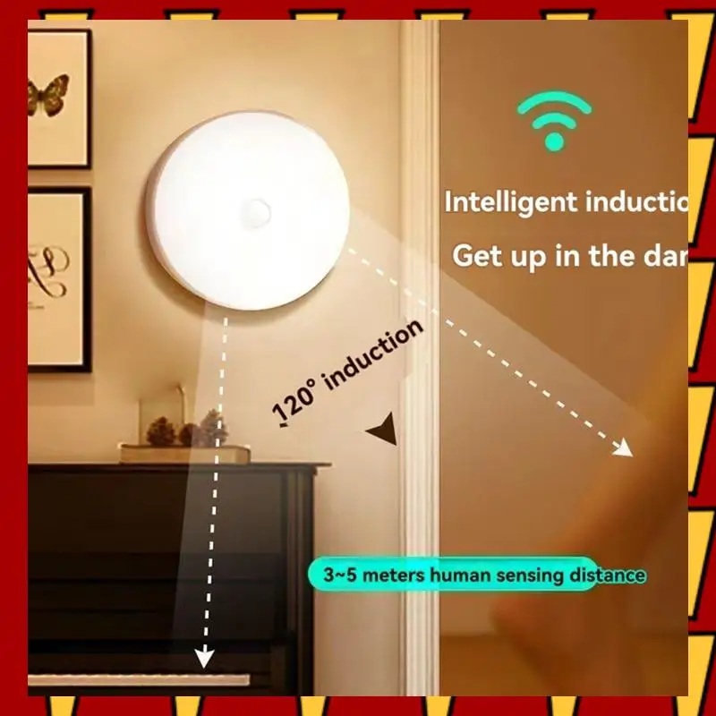 

ABNP Night Light Motion Sensor Night Light Rechargeable Wireless LED Handheld Stick Kitchen Room Bedside Table Lighting