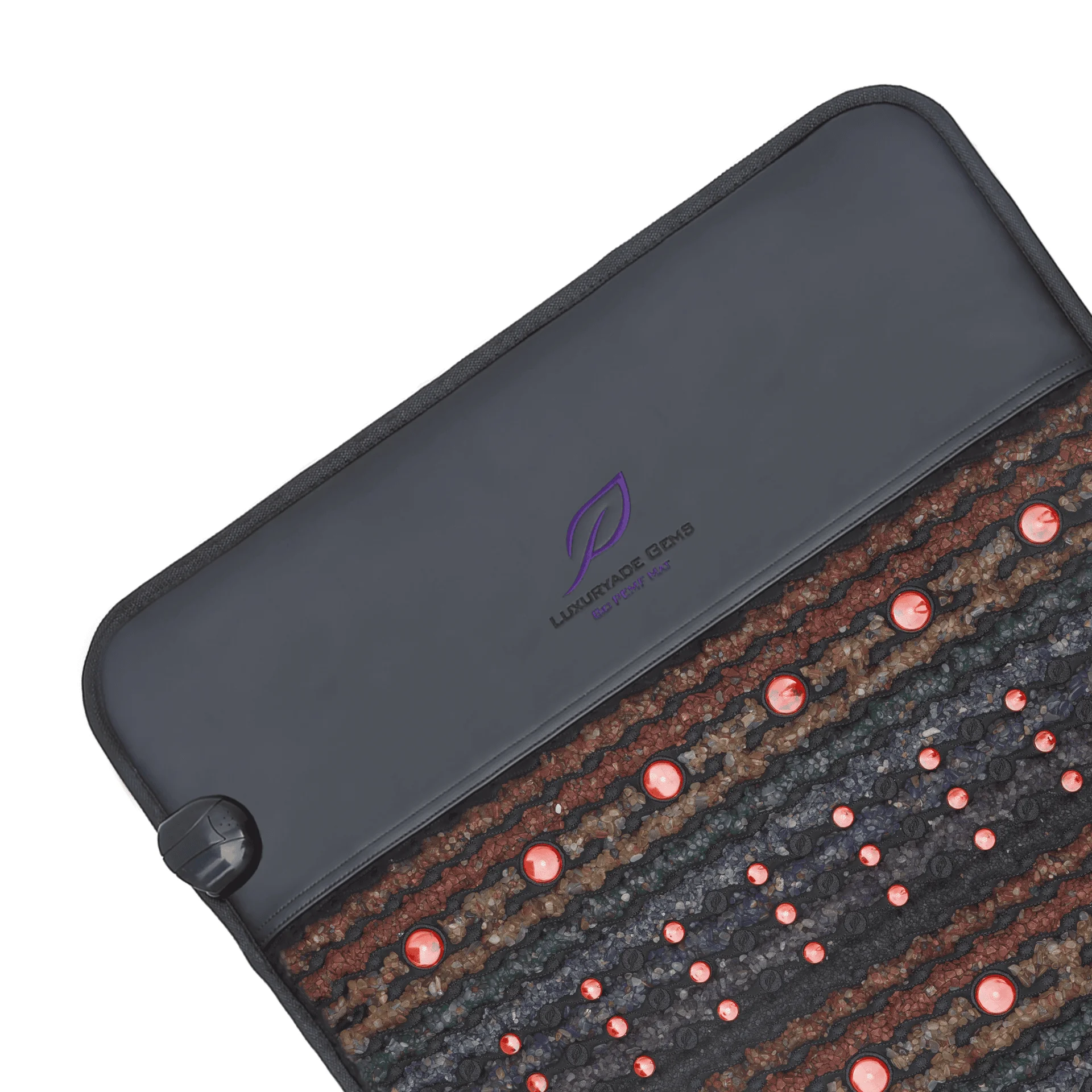 

Luxuryade B190 FlR Infrared Heating Pemf Mat Crystal Amethyst Therapy Heating Photon Red Light PEMF Infrared Massage Mattress