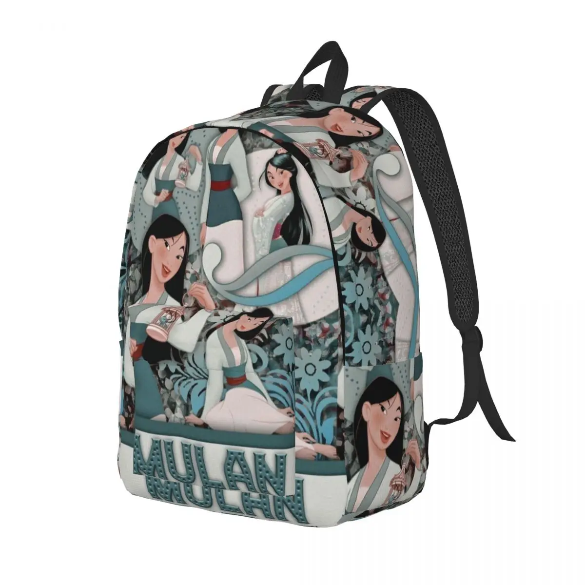 Custom Mulan Princess Laptop Backpack Men Women Fashion Bookbag for College School Students Bags