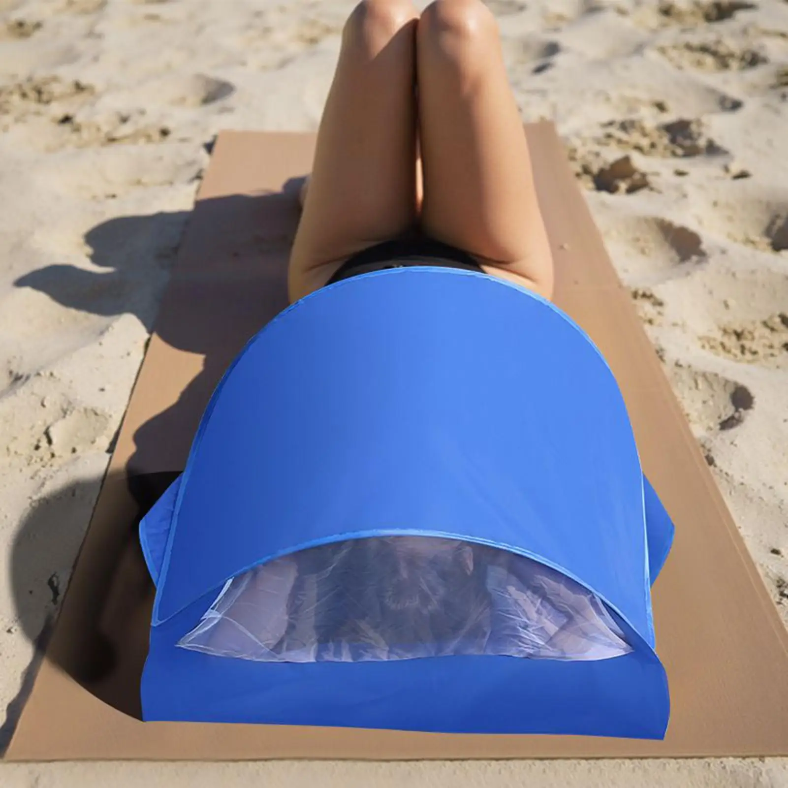 

Укрытие от солнца, складной пляжный навес, портативный изолированный головной укрытие от солнца для кемпинга, загара, путешествий, лужайки, бассейна, пляжа, взрослых
