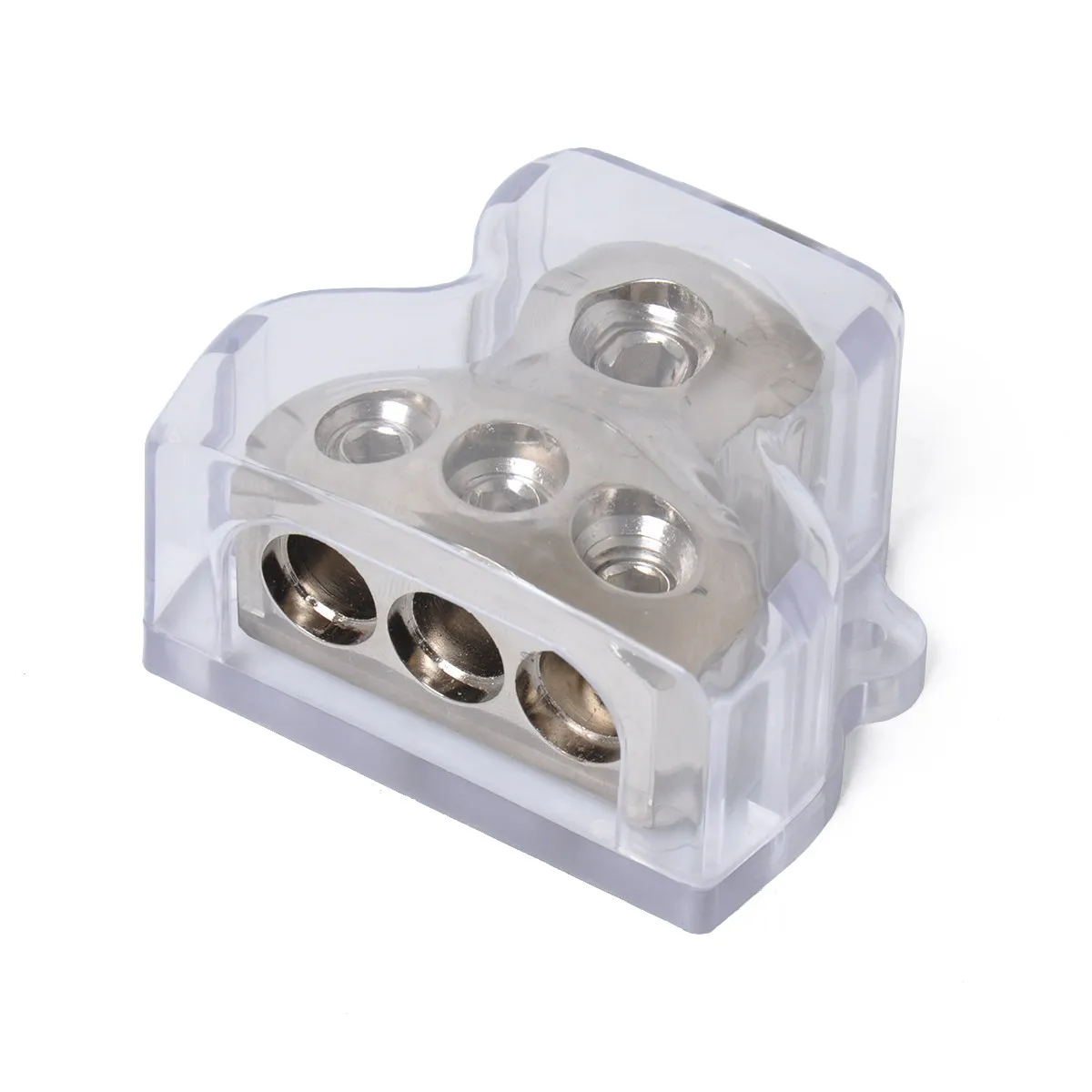 Car Audio Distribution Block Gold Plated Power Splitter 1x0ga in 3x4ga Out for Car Boat Trailer Amp Accessories High