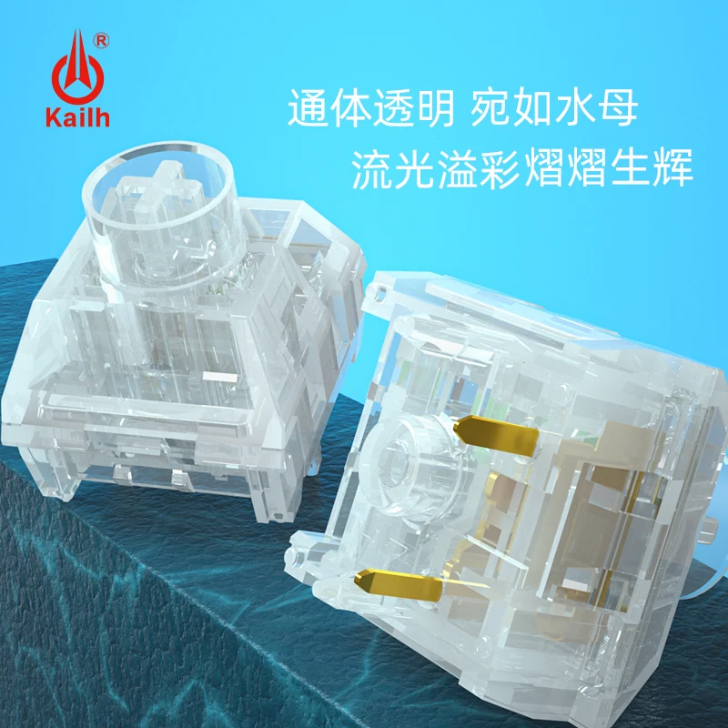 Kailh BOX Jellyfish Switch Clear 45g Linear and 47g Tactile available RGB mx mechanical keyboard