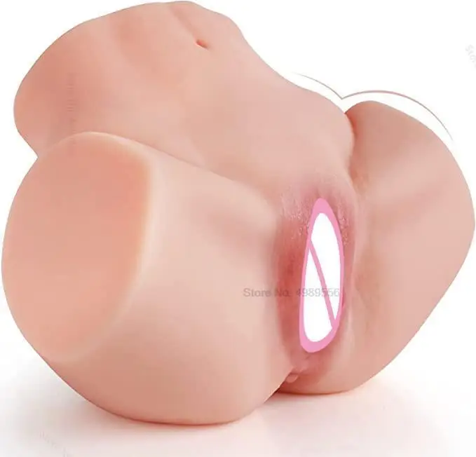 Realistic Silicone Vagina Sex​ Tooys for Man Adult Supplies Sexy Butt Anal 3D Big Ass Double Channel Masturbation Pussy Toys Men