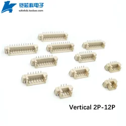50Pcs 1.25MM JST Connector SMD Vertical Pin Socket 1.25 2 3 4 5 6 7 8 9 10 11 12 P PIN