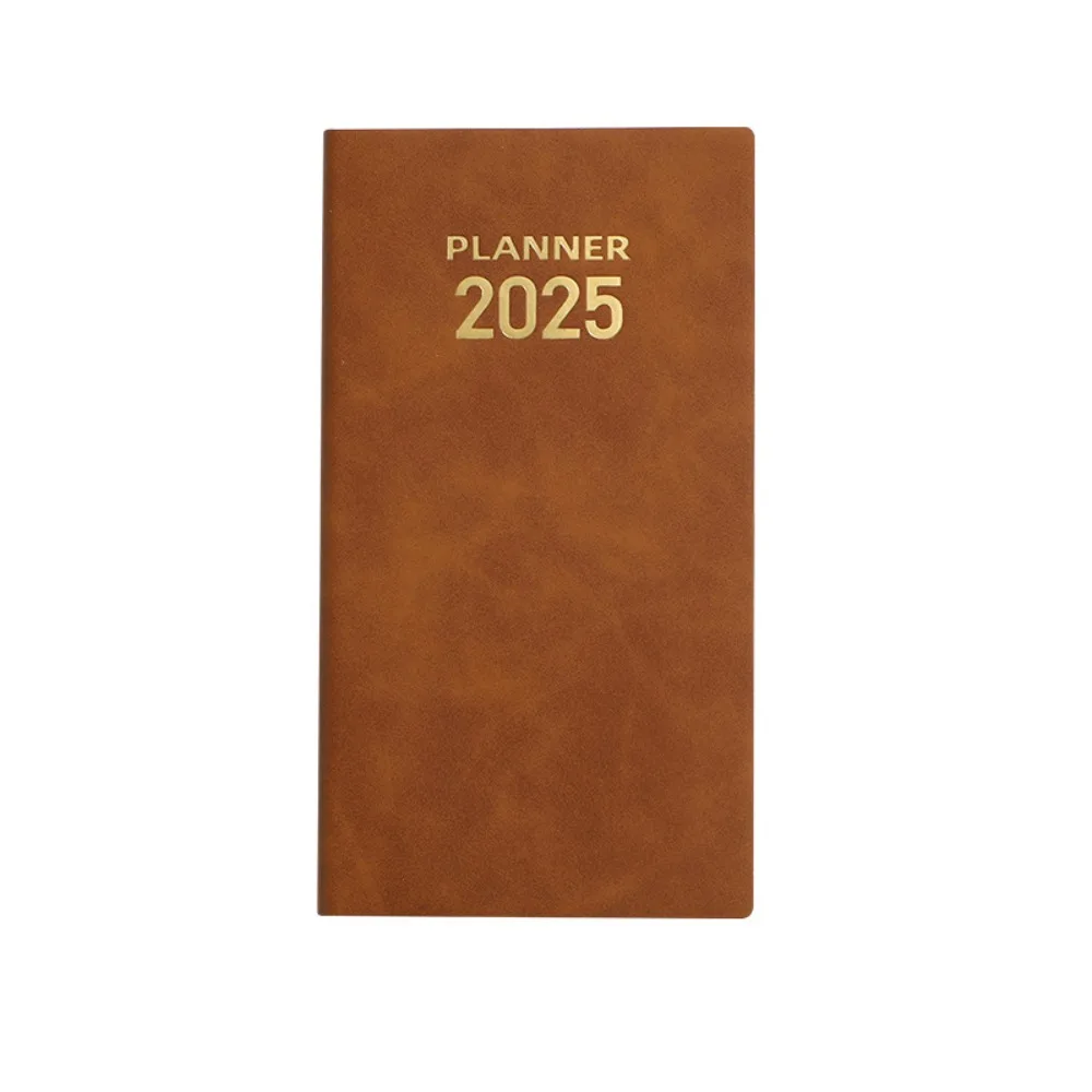 

A6 Блокнот-планировщик на 2025 год, бумага, простой блокнот-планировщик на 12 месяцев, утолщенный 60 страниц, блокноты для журналов на 2025 год