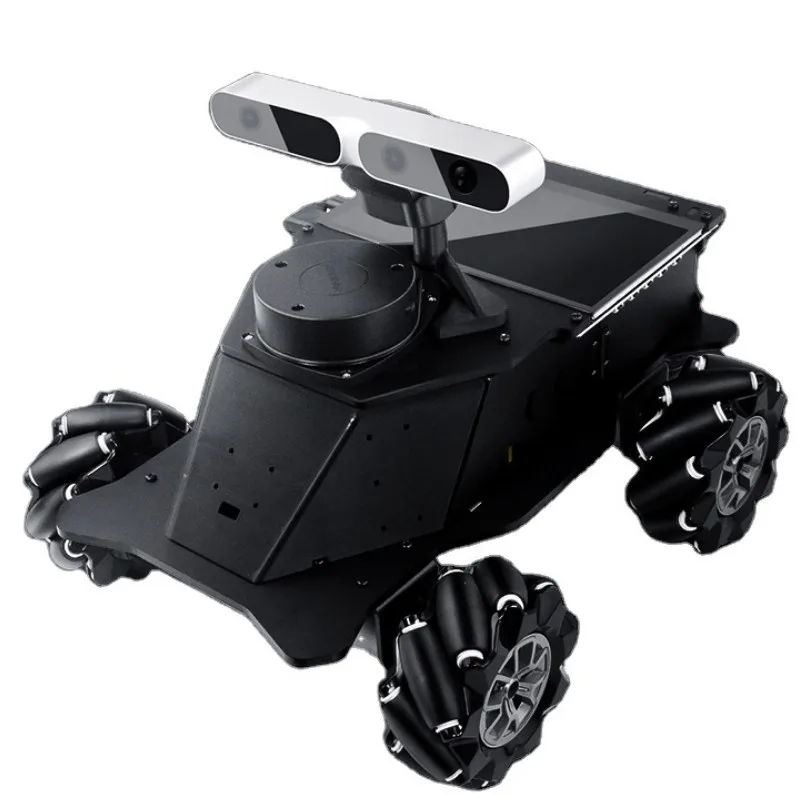 Factory new launch 4wd omnidirectional wheel ROS Mini radar AI smart robot car with Jetson nano wireless robot kits navigation