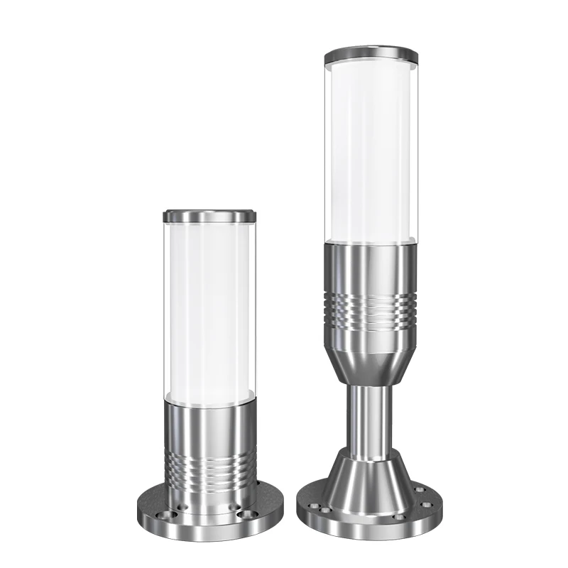 Tricolor In 1 Layer Led Signal Tower Light Aluminum Alarm 24V LED Cylindrical Warning Machine Light For Industrial Machines