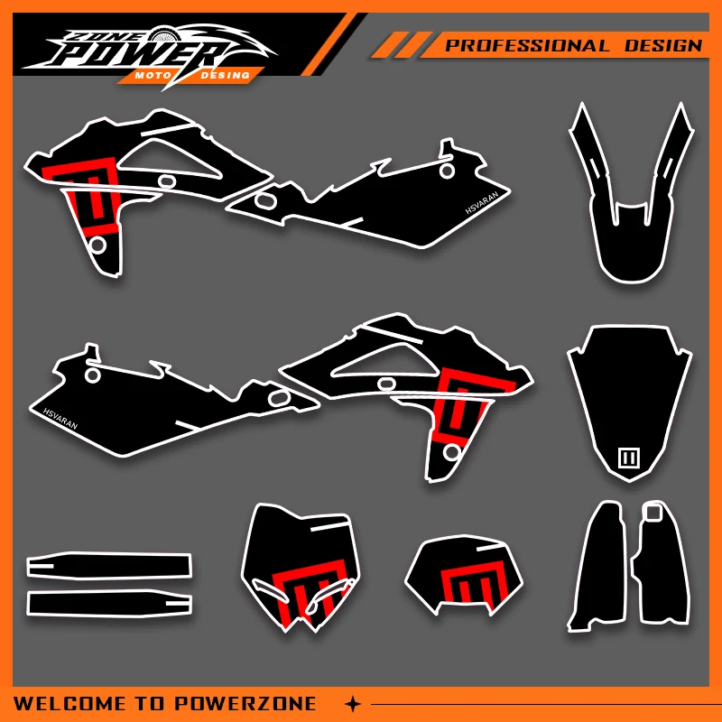 

Наборы графических наклеек POWERZONE для Husqvarna TC TE WR 2005 2006 2007, индивидуальные 01