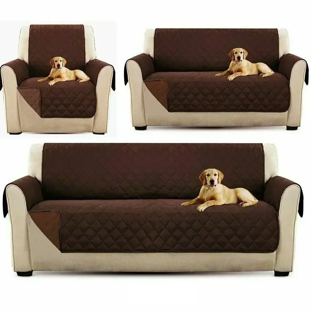 

1/2/3 Seater Sofa Cover Quilted Anti-wear Couch Cover for Dog Pet Kids Recliner Armchair Furniture Slipcovers Sofa Protect 1PC