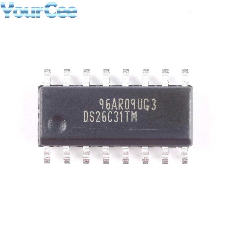 5PCS/1PC DS26C31TMX/NOPB SOIC-16 DS26C31 Four-way Three-state Differential Line Driver Chip