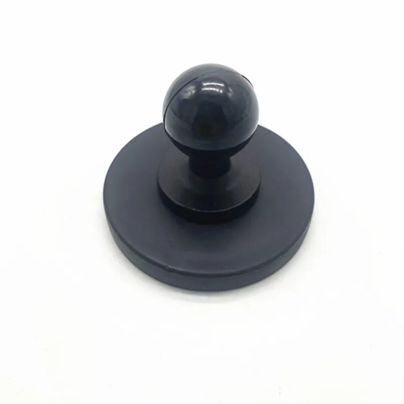 66mm Diameter Round Heavy-Duty 1inch Ball Magnetic Base Adapter Black for Ram Mount