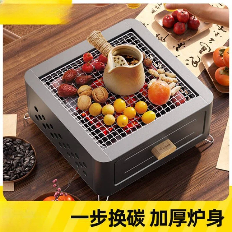 Barbecue Stove Carbon Charcoal Stove Outdoor Fire Basin Frame Table Full Set Household Appliances Winter Fire