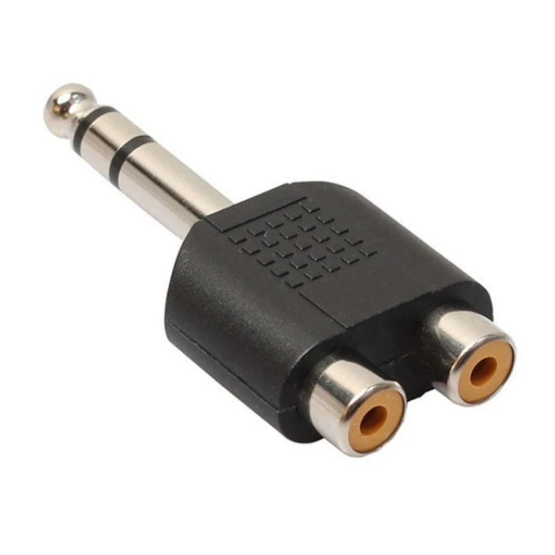 1 Piece RCA Female To RCA Female Audio Video Cable Jack Plug Connector RCA To 2/3 RCA Adaptateur De Barre De Son TV DVD