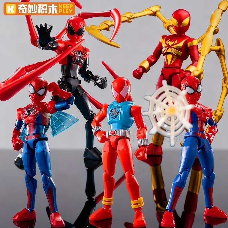 New Keeppley Marvel Zero Infinite Edition Building Blocks Spider-man Assembles Toy Model Characters Collection Decoration Gift
