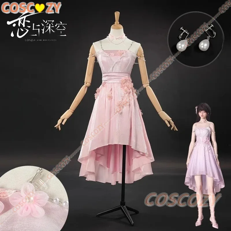 qq157love-et-deepspace-miss-hunter-jeu-cosplay-costume-perruque-lolita-rose-uniforme-ensemble-anime-vetements-halloween-costumes-pour-femmes-m