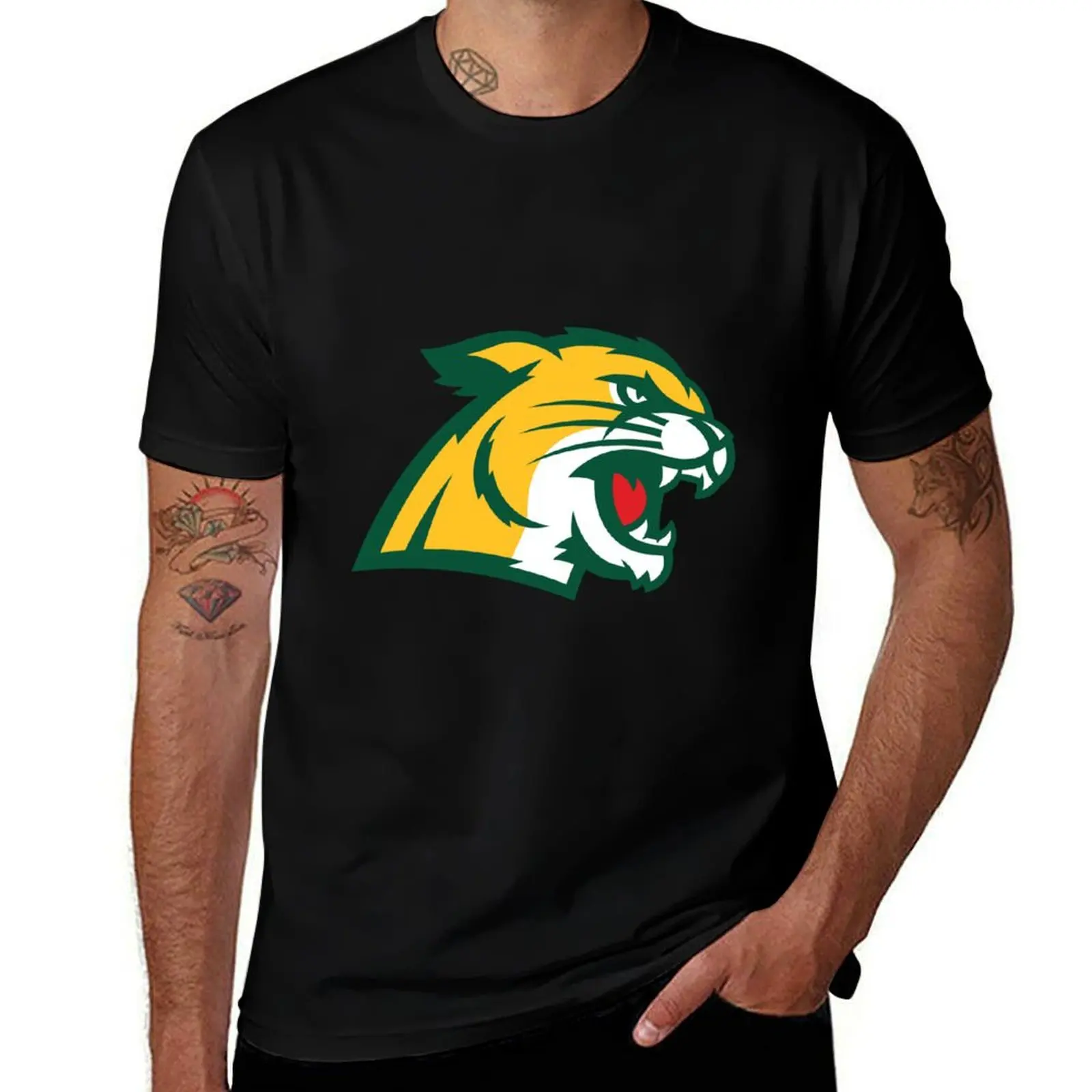 

Cute Northern Michigan Wildcats Design T-Shirt anime clothes Funny t-shirt graphics t shirts for men cotton