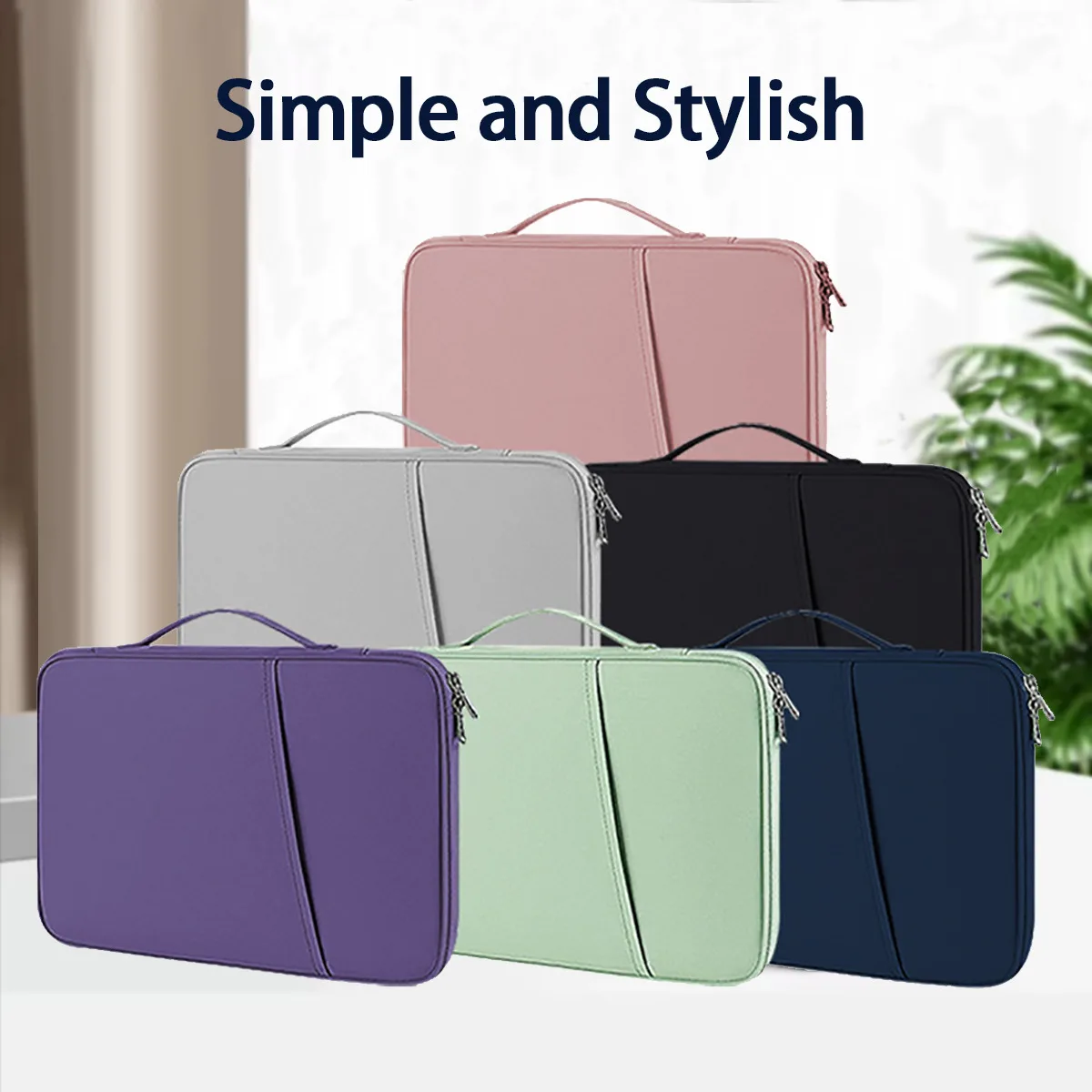 Bolsa para laptop com macbook air13 15 polegadas notebook macbook pro13 14 16 polegadas m1 m2 m3 m4 bolsa portátil com zíper à prova d'água