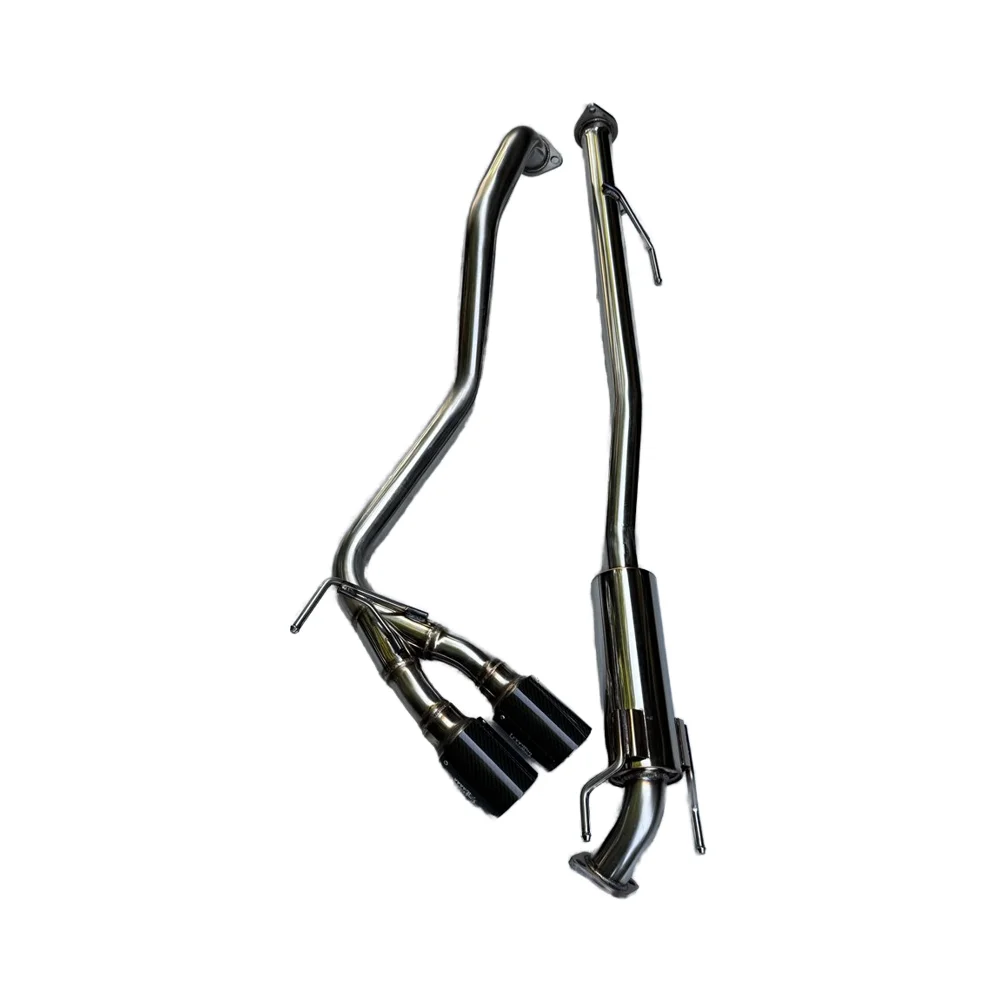 

Hilux Revo Боковая двухуглеродистая пайка выхлопной трубы Performance Выхлопная система Cat Back Exhaust