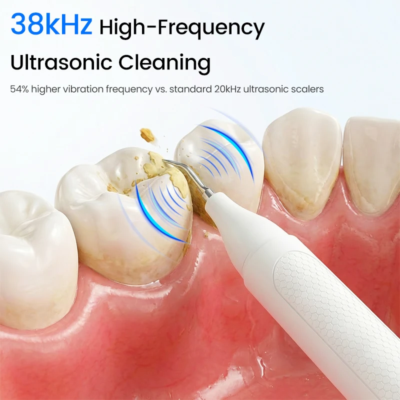 Ultrasonic Dental Scaler Electric Teeth Cleaner with Oral Mirror 5 Modes with LED Tartar Plaque Remover Household Teeth Cleaning image 6