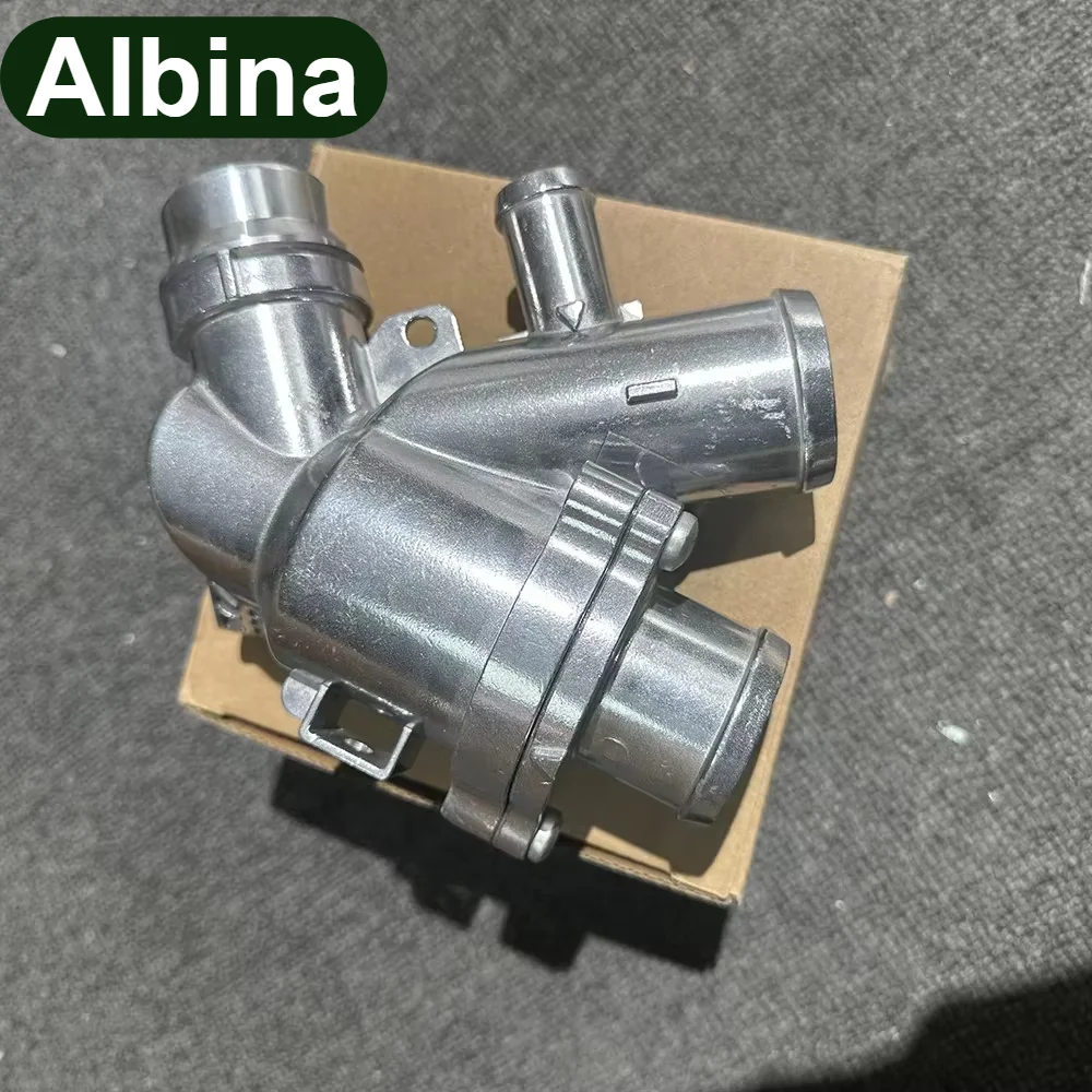 LR032135  Aluminum Coolant Thermostat Housing Fit Land Rover Velar Defender L663  F-Type Replace LR035124 C2Z19929