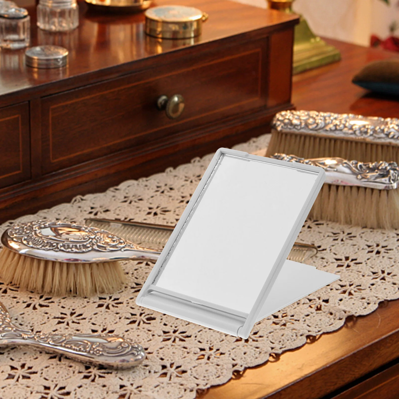 10 قطع مرآة مكياج صغيرة مستطيلة قابلة للطي، مرآة صغيرة محمولة للسفر لمحفظة النساء، مرايا يدوية صغيرة